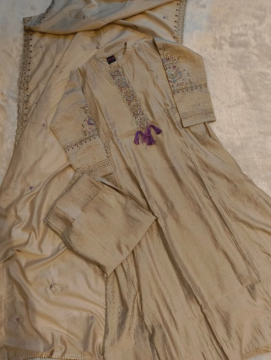 Embroidered Traditional Dress with Dupatta