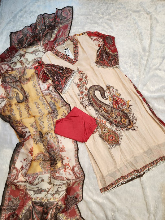 Traditional Paisley Print Dress