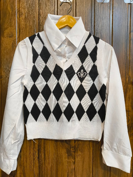 Argyle Pattern Vest