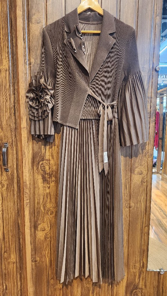 Elegant Pleated one piece Dress