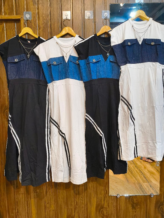 Casual Color Block Dress