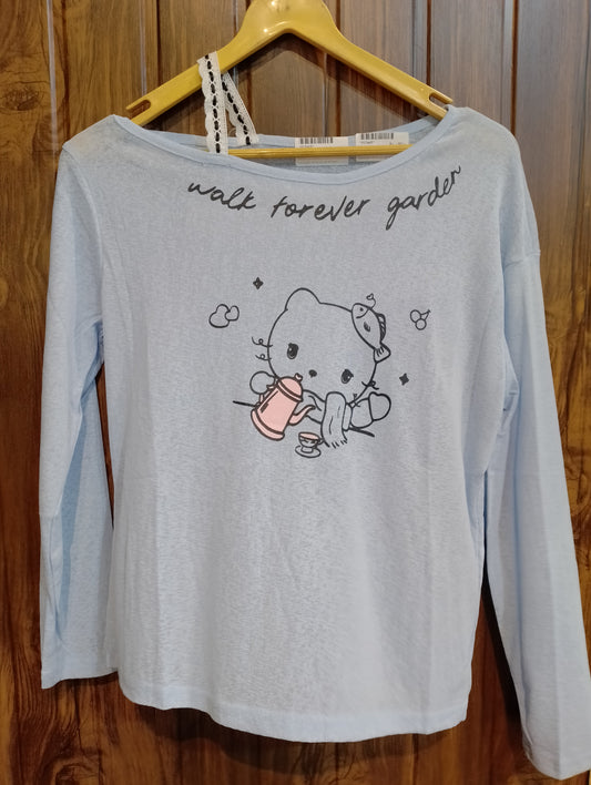Cute Graphic Long Sleeve Top
