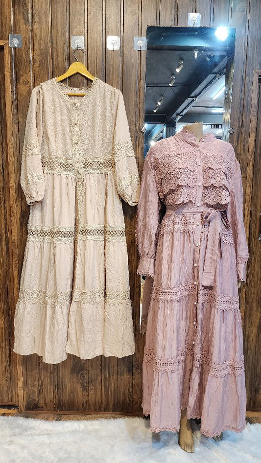 Lace Detail Maxi Dress