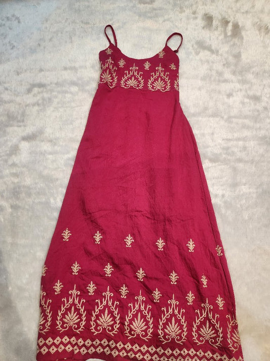 Embroidered Maxi Dress