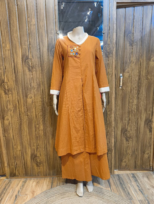 Embroidered Long Kurta set