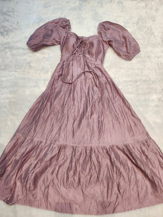 Puff Sleeve Maxi Dress