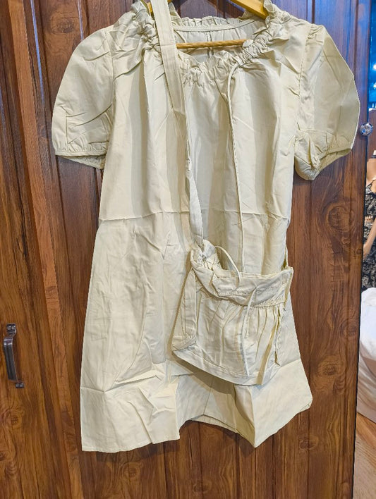 Casual Puff Sleeve Dress