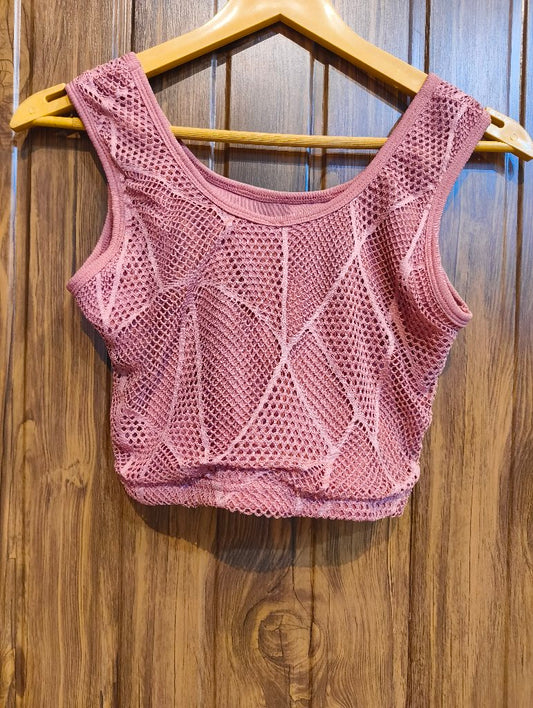 Mesh Crop Top