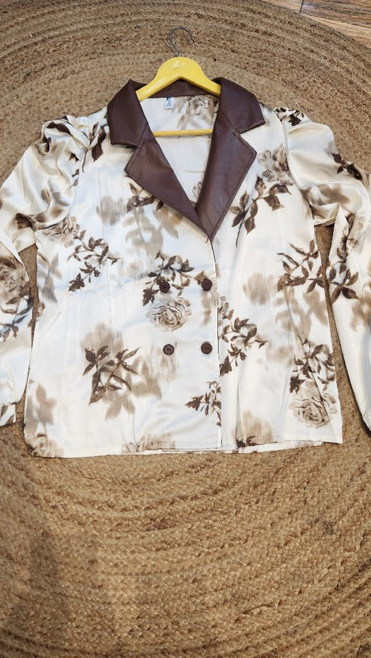 Floral Print Blazer