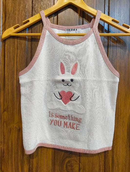 Cute Bunny Graphic Tank Top